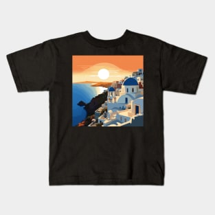 SANTORINI GREECE #1 Kids T-Shirt